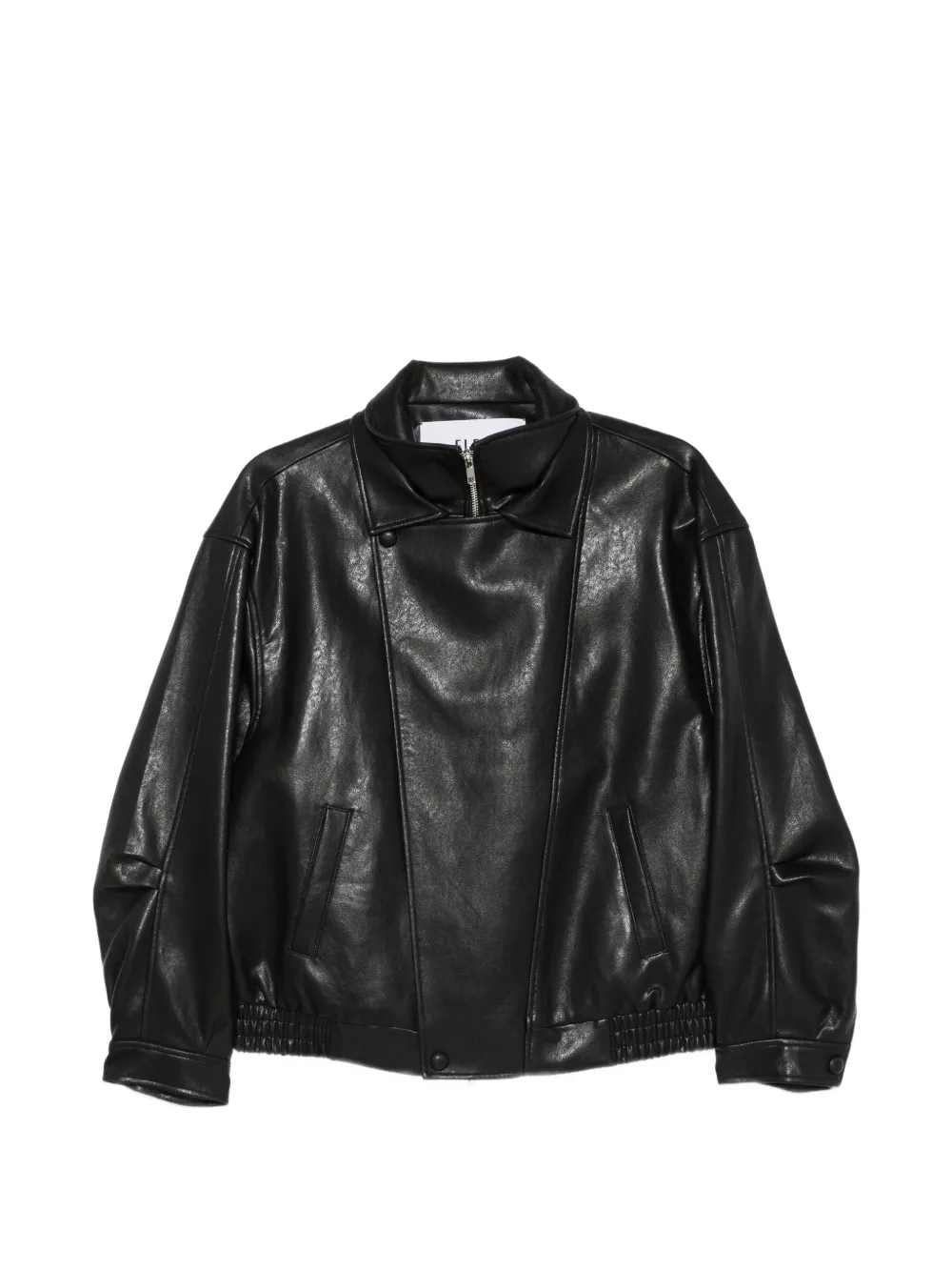Eleh High-neck Bomber Jacket In Black