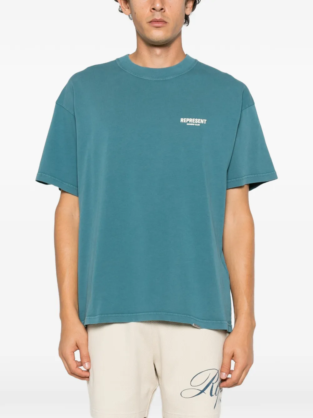 Represent Owners' Club logo-print T-shirt Blauw