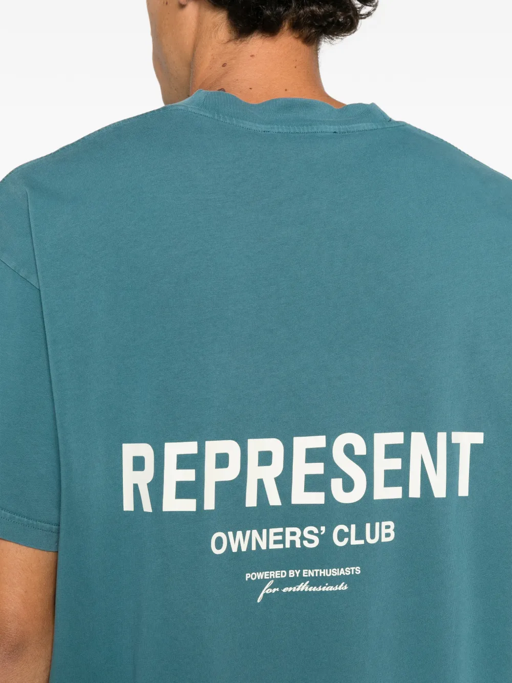Represent Owners' Club logo-print T-shirt Blauw
