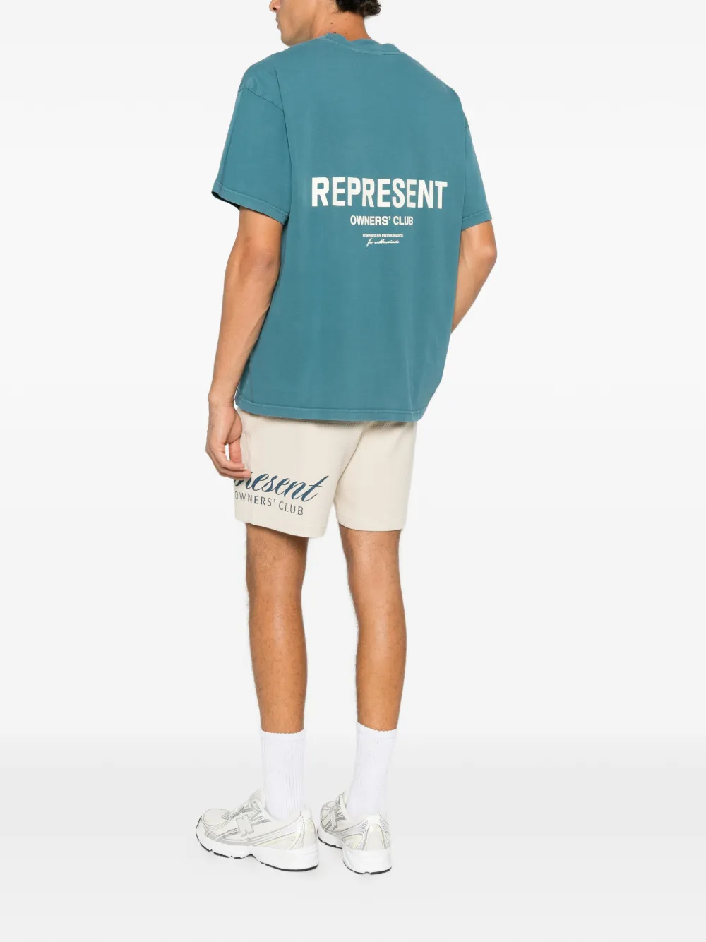 Represent Owners' Club logo-print T-shirt Blauw