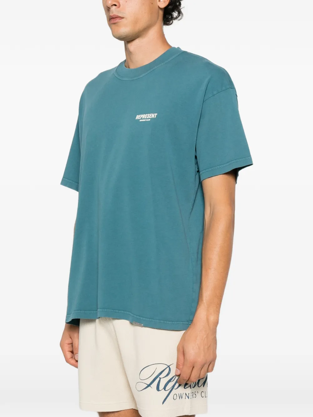 Represent Owners' Club logo-print T-shirt Blauw