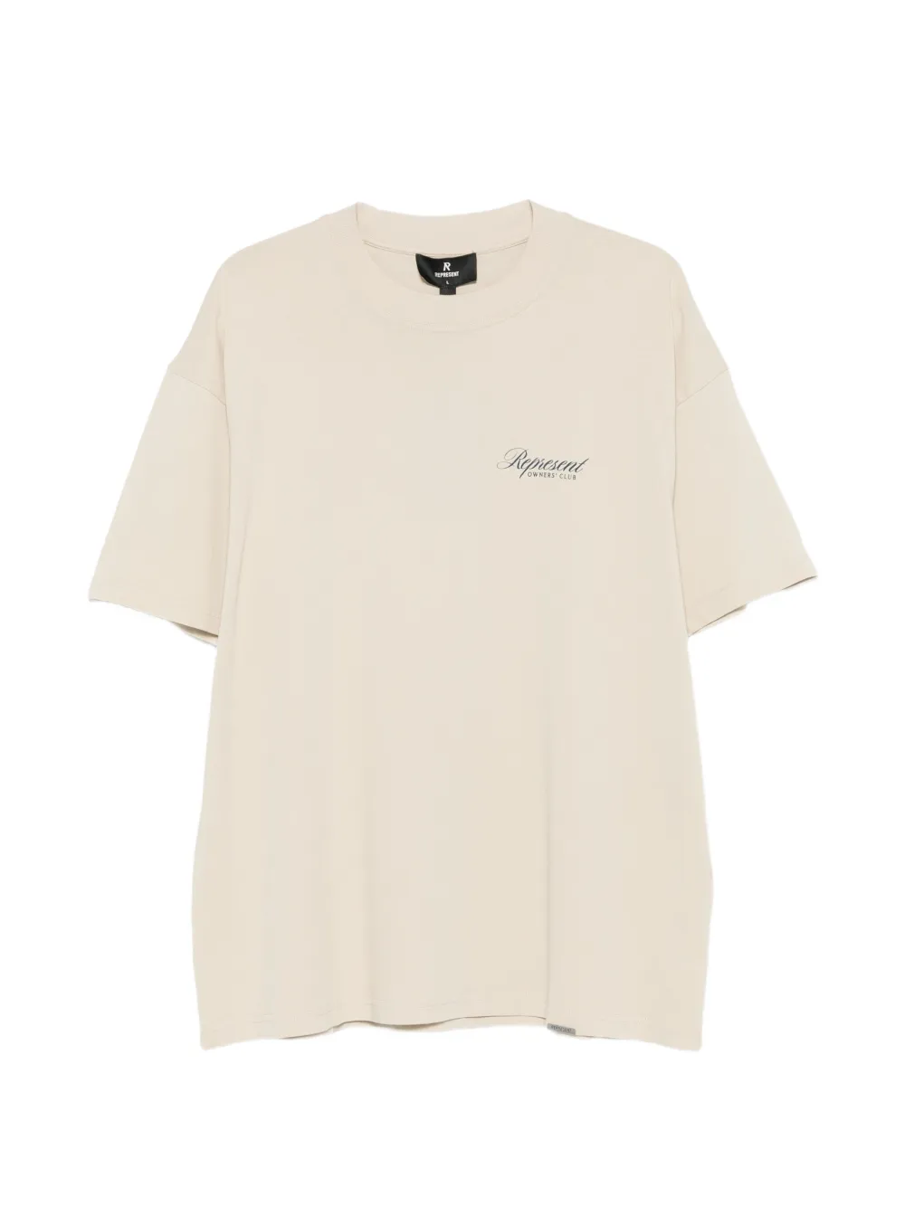 Represent Owners' Club logo-print T-shirt Beige