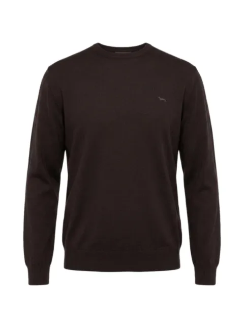 Harmont & Blaine logo-embroidered wool sweater