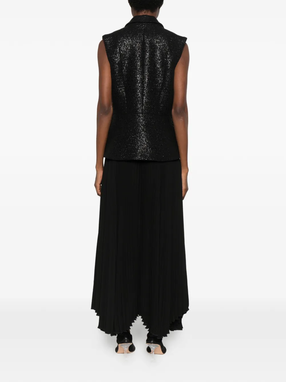 STYLAND single-breasted waistcoat Zwart