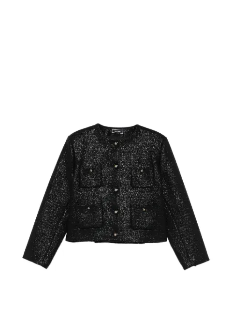 STYLAND tweed patch-pocket jacket