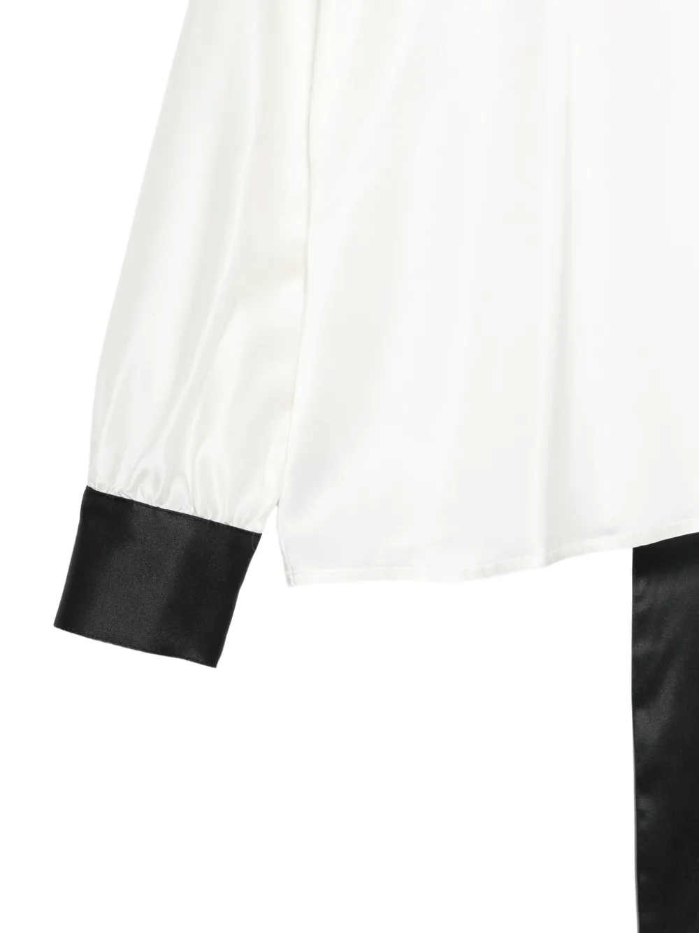 STYLAND piped-trim kimono-sleeve blouse Wit