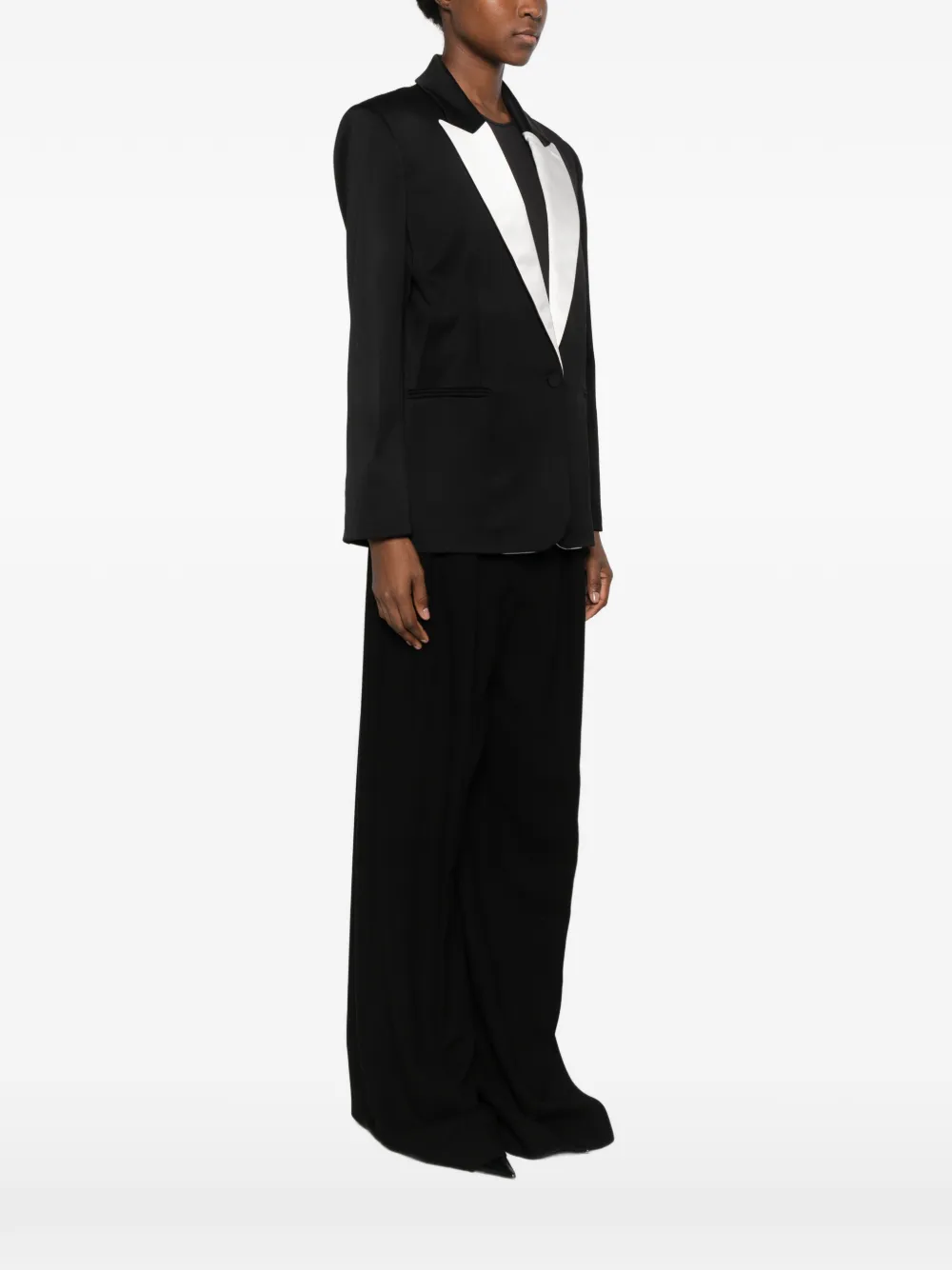STYLAND Tuxedoblazer met zijden revers Zwart