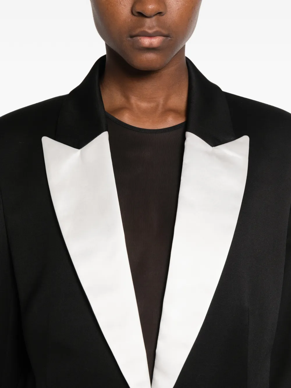 STYLAND Tuxedoblazer met zijden revers Zwart
