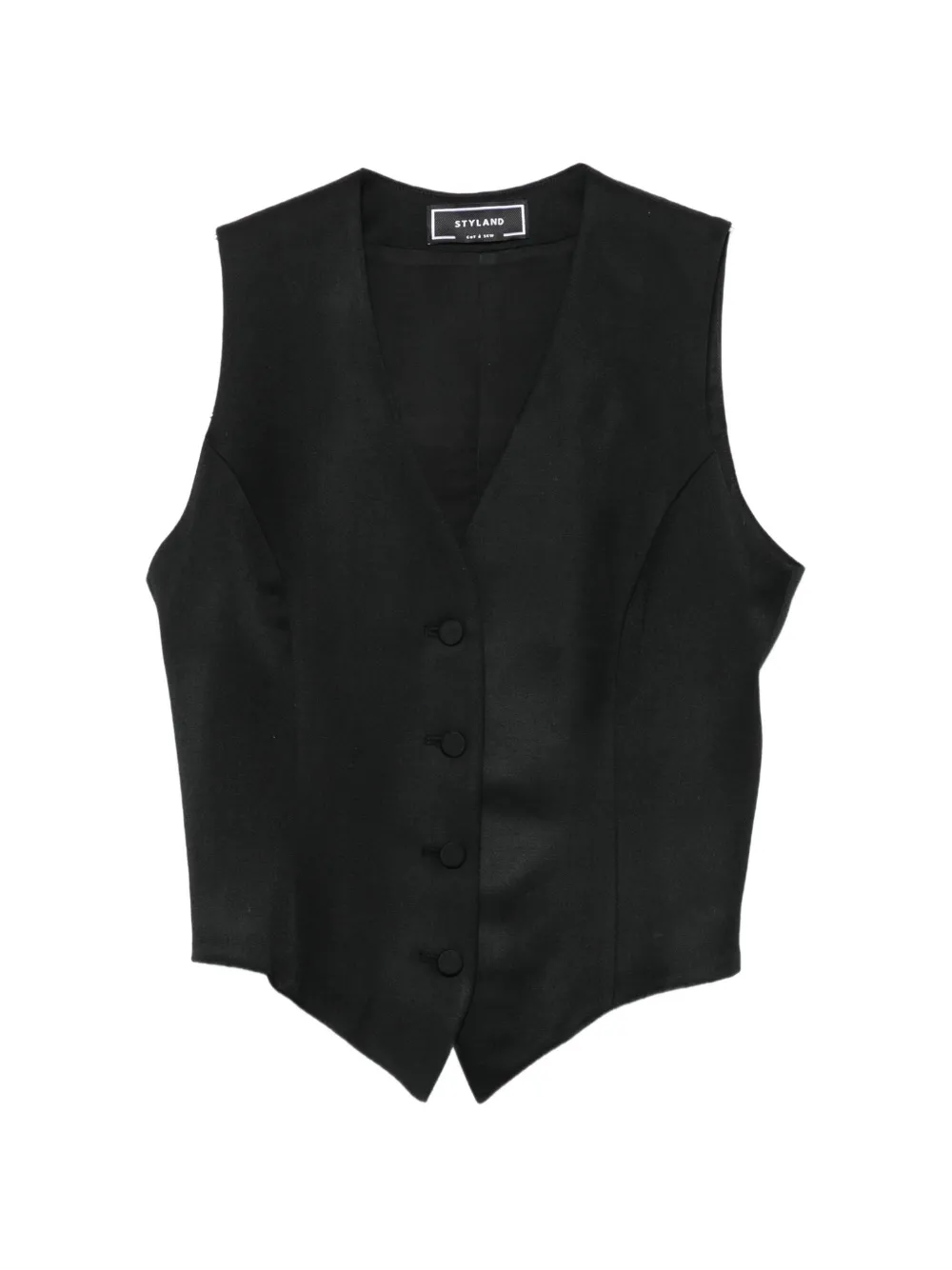 STYLAND tailored V-neck waistcoat - Gris STYLAND tailored V-neck waistcoat - Gris