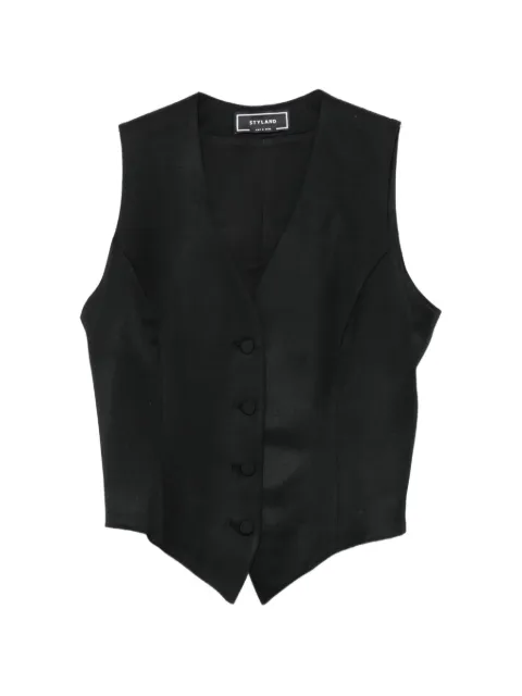 STYLAND tailored V-neck waistcoat