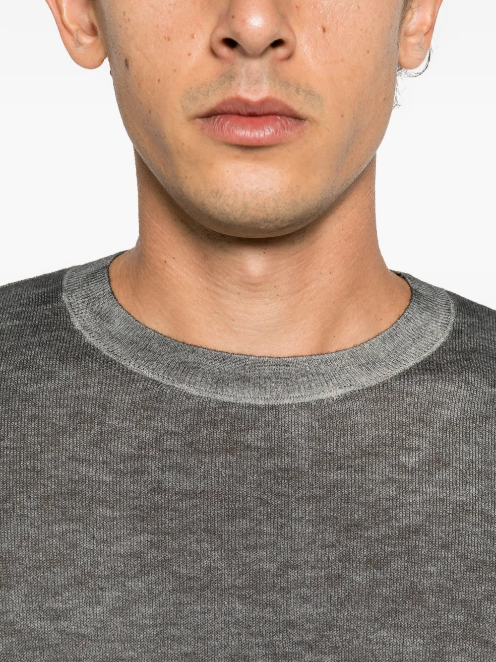 Avant Toi crew-neck knitted sweater Grijs