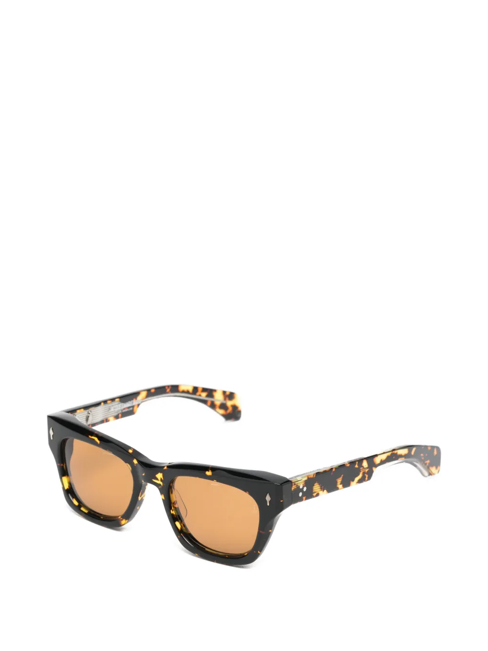 Jacques Marie Mage Dealan tortoiseshell-effect square-frame sunglasses Bruin