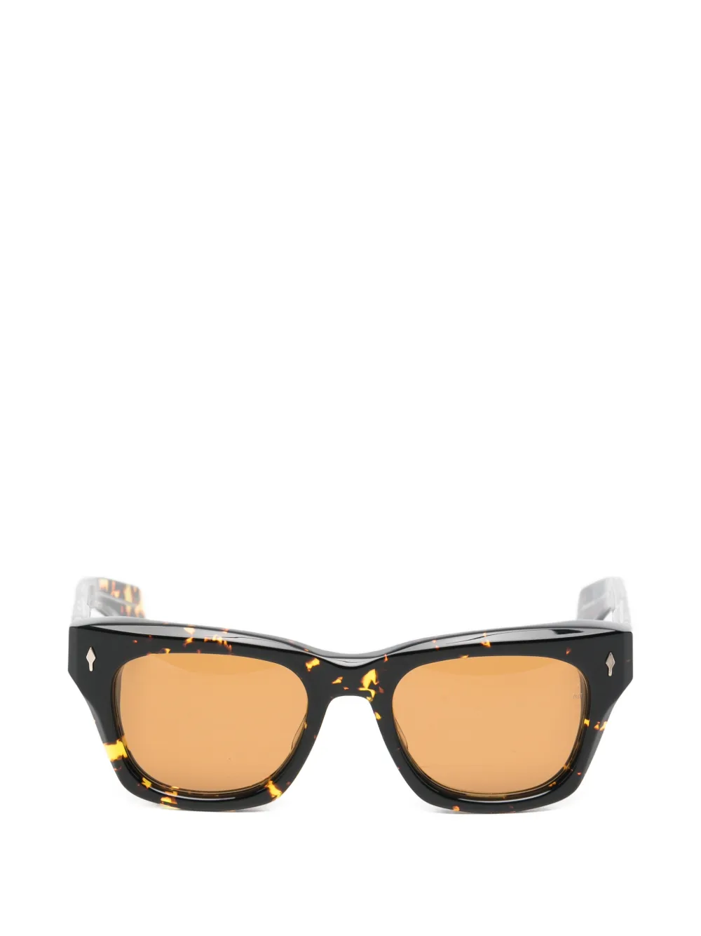 Jacques Marie Mage Dealan tortoiseshell-effect square-frame sunglasses Bruin