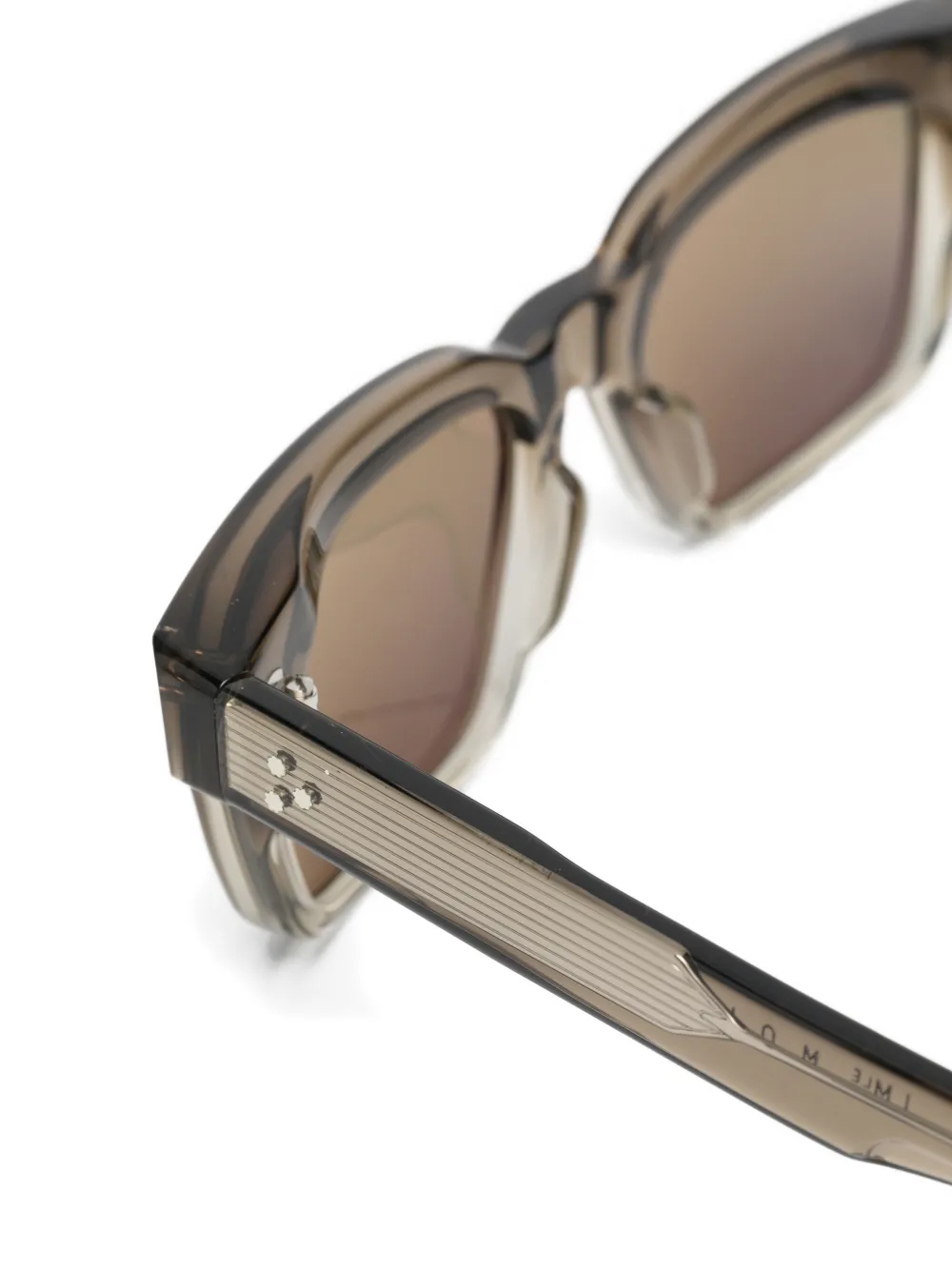 Jacques Marie Mage Molino rectangle-frame sunglasses Bruin