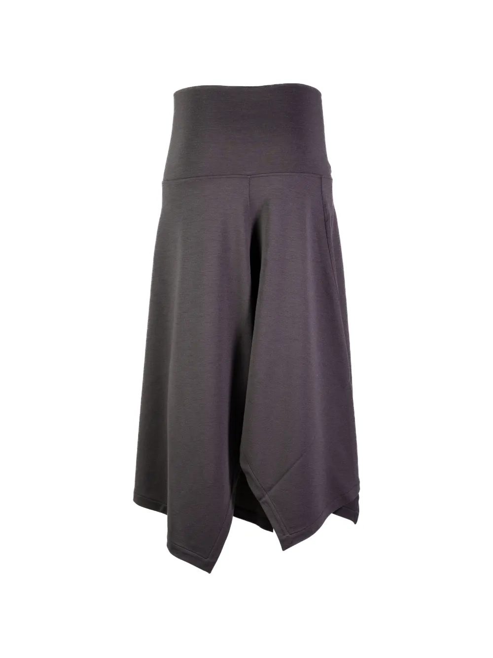 LEMAIRE asymmetric-hem high-waisted midi skirt Grijs