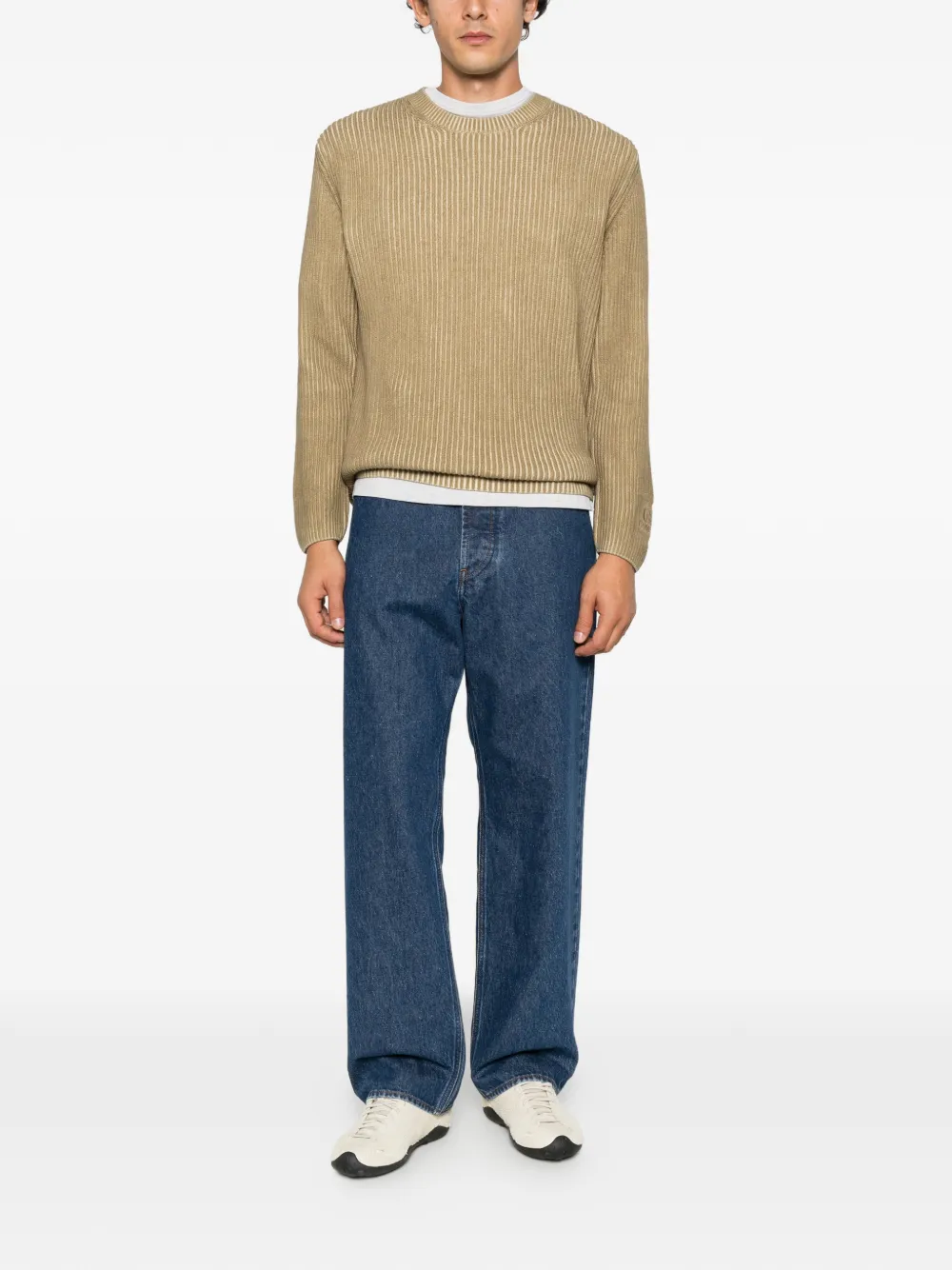C.P. Company ribbed-knit sweater Beige