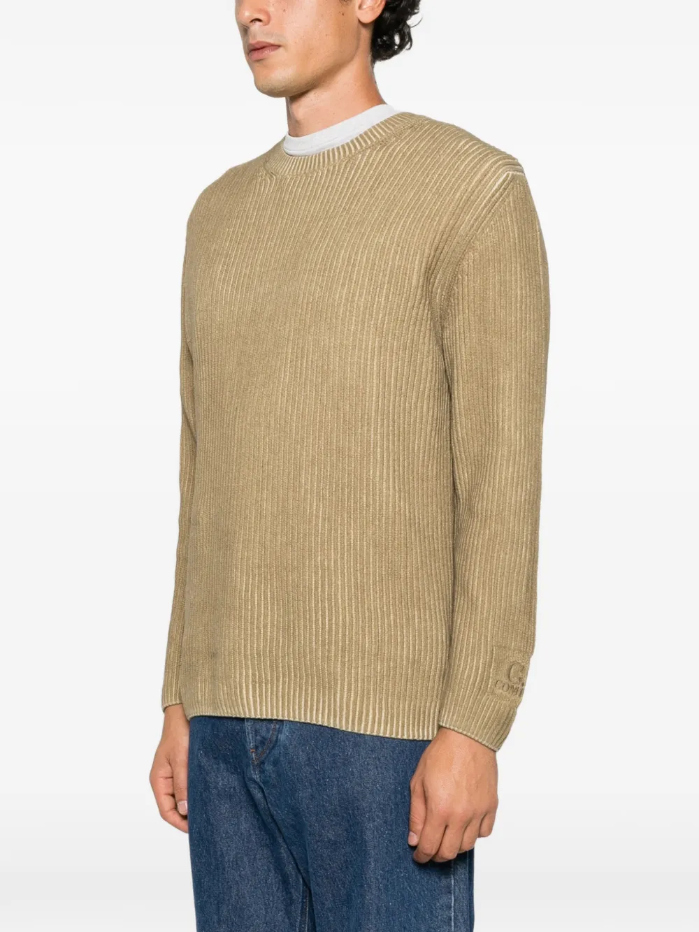 C.P. Company ribbed-knit sweater Beige