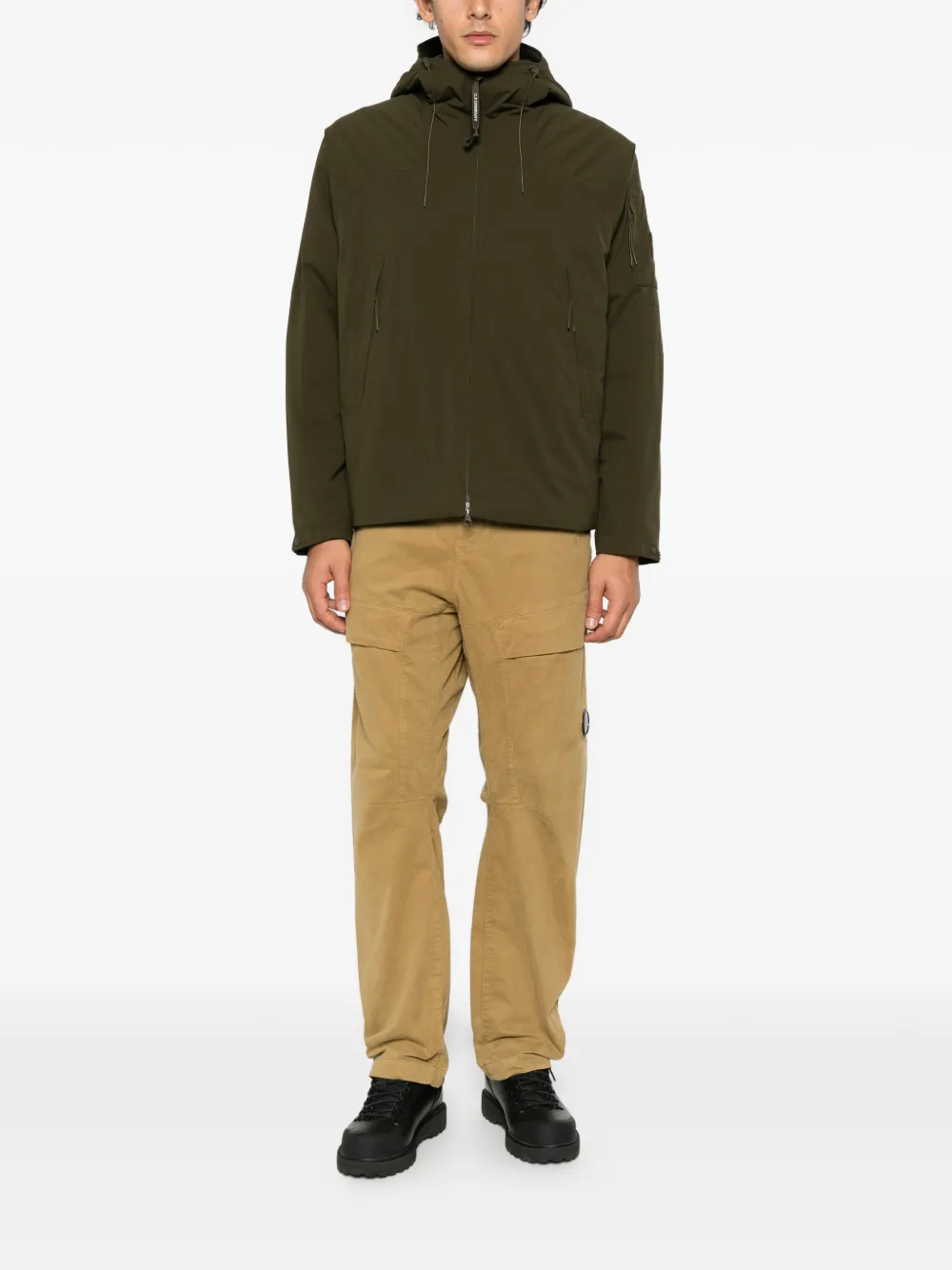 C.P. Company Lens-detail cargo pants Beige