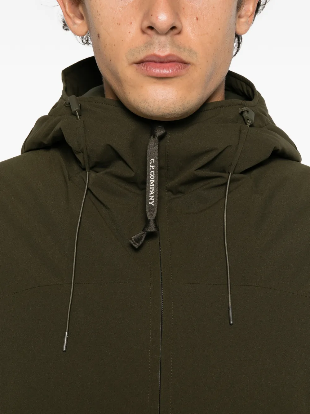C.P. Company Pro-Tek Lens-detail hooded jacket Groen