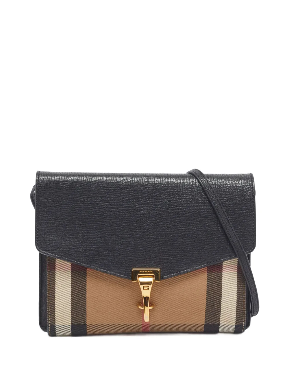 Burberry Pre-Owned Macken House checked cross body bag - Black