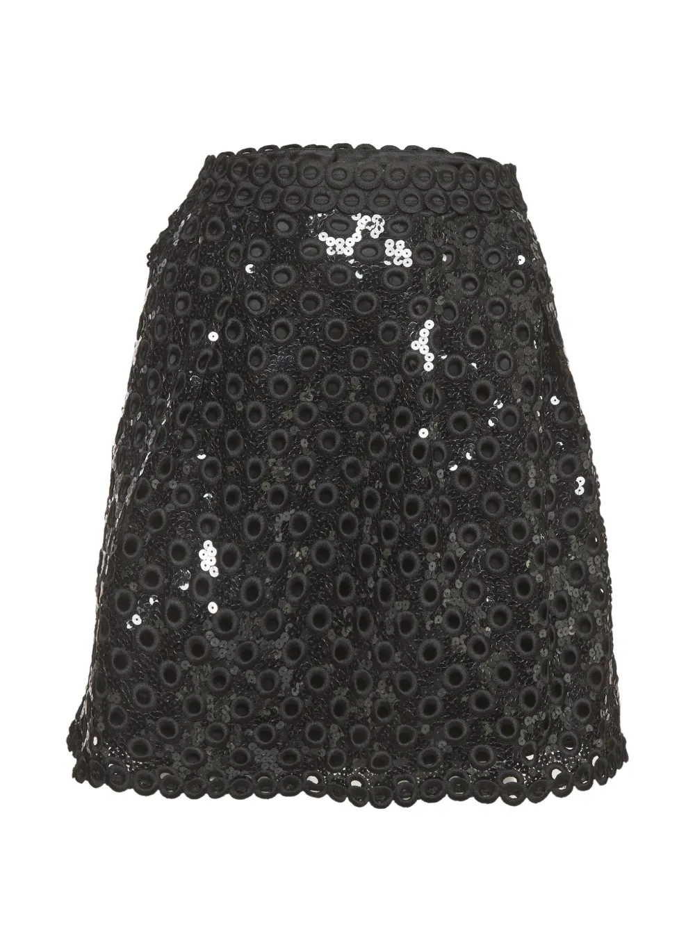Marc Jacobs sequin-embellished lace mini skirt - Schwarz