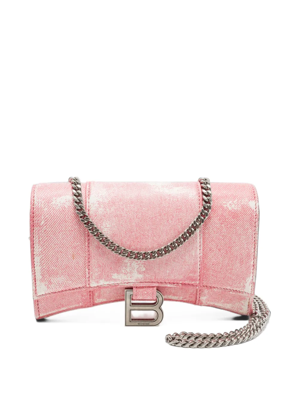 Balenciaga Pre-Owned Hourglass leather wallet - Rosa