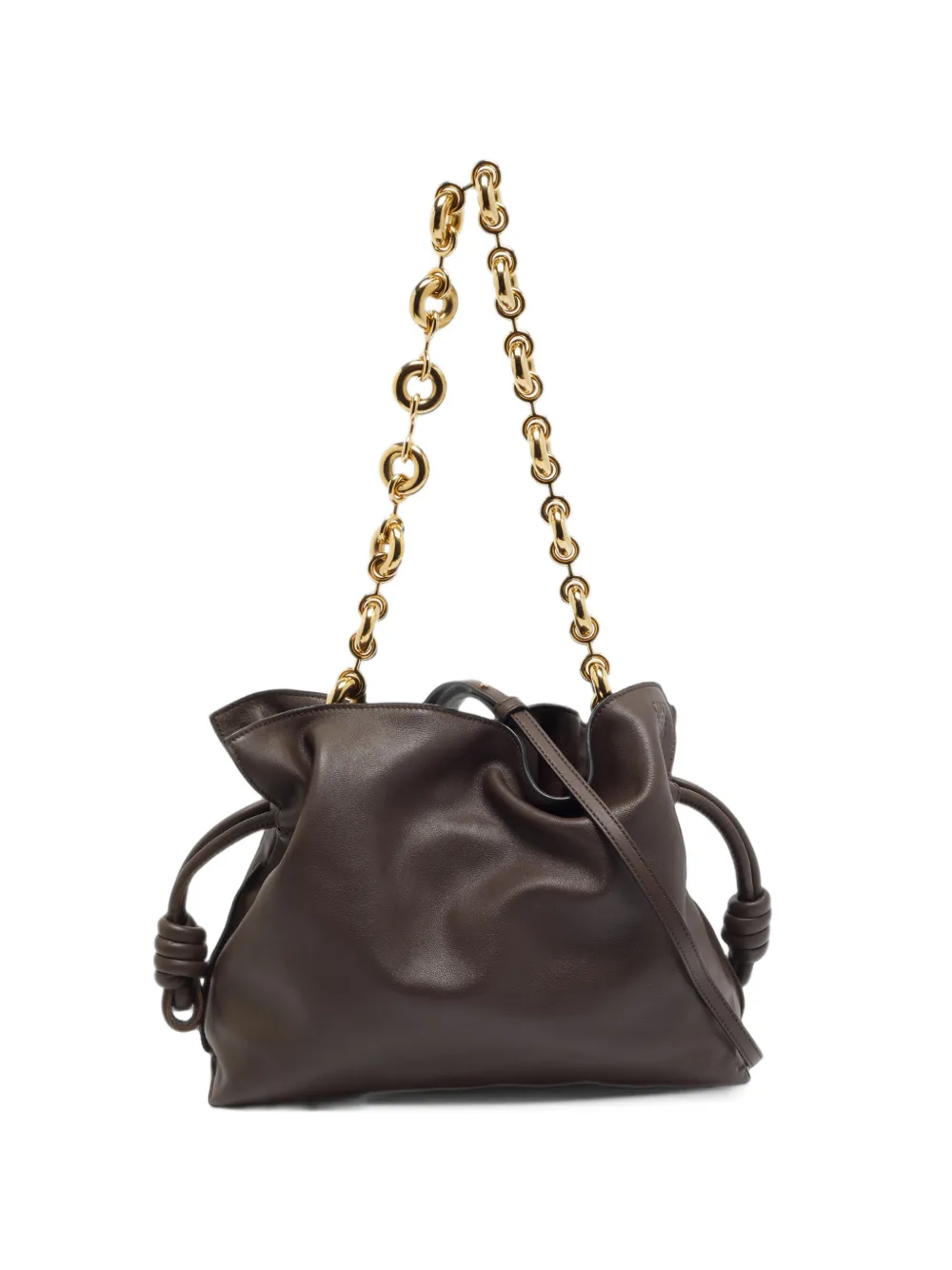 Loewe Pre-Owned medium Flamenco drawstring shoulder bag - Brown