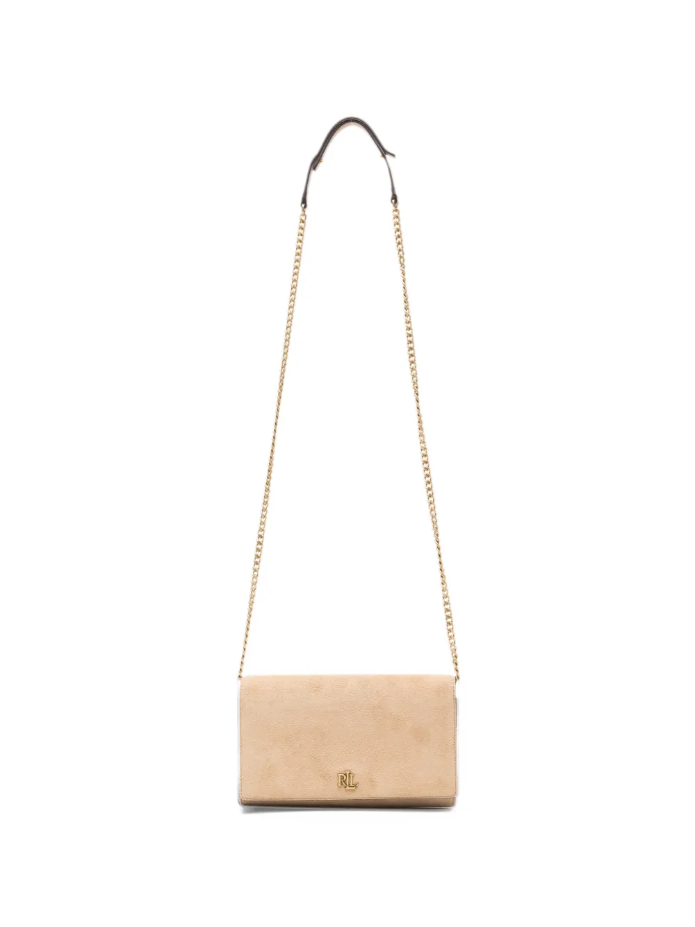 Lauren Ralph Lauren logo-plaque chain-strap clutch bag - Toni neutri