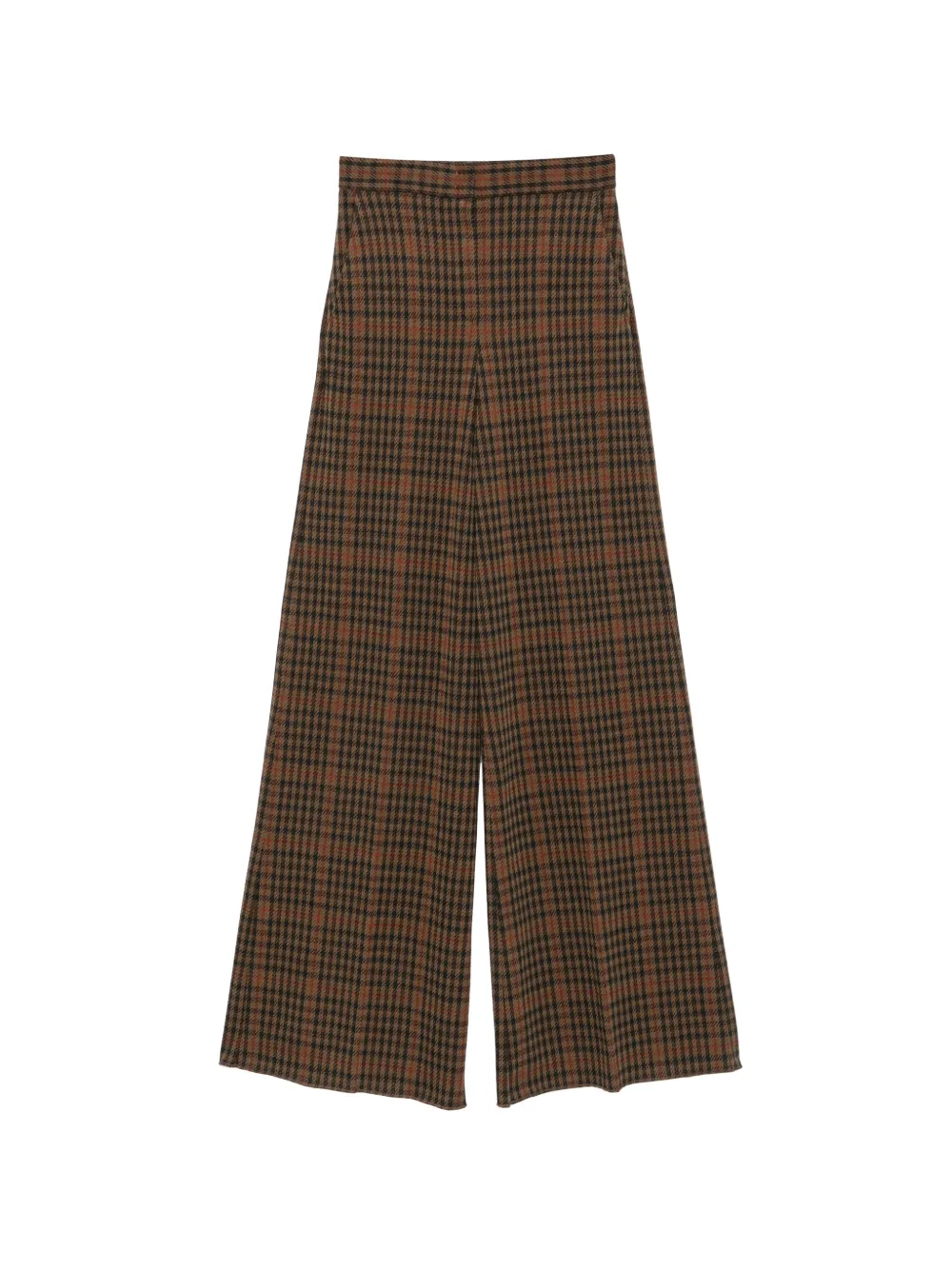 Max Mara Prince of Wales check wide-leg trousers Bruin