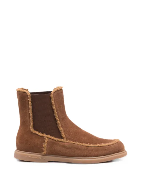 Fratelli Rossetti shearling-trim suede boots