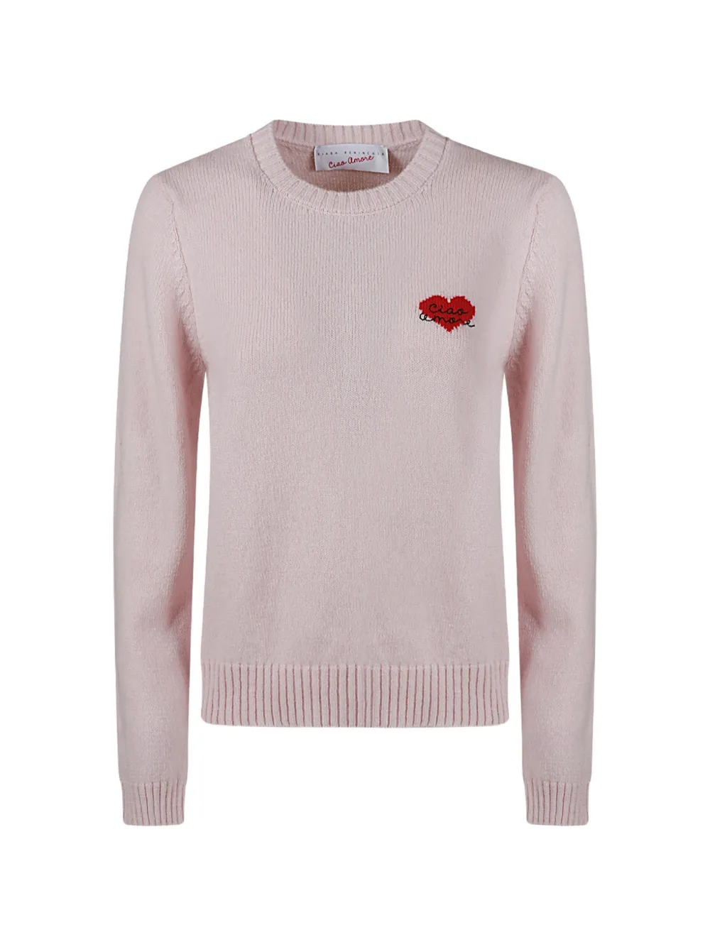 Giada Benincasa pull Heartbeat en maille intarsia - Rose Giada Benincasa pull Heartbeat en maille intarsia - Rose