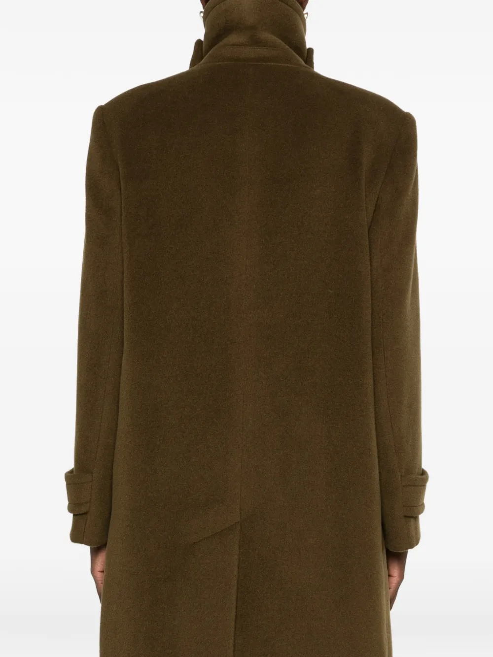 Tagliatore Bethany notched-lapel coat Groen