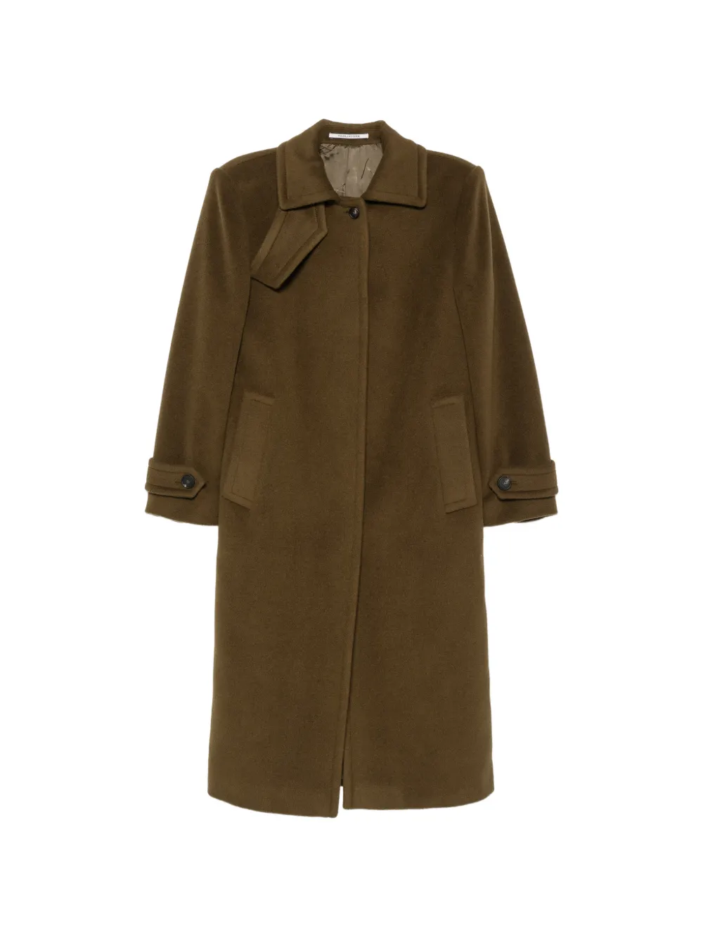 Tagliatore Bethany notched-lapel coat Groen