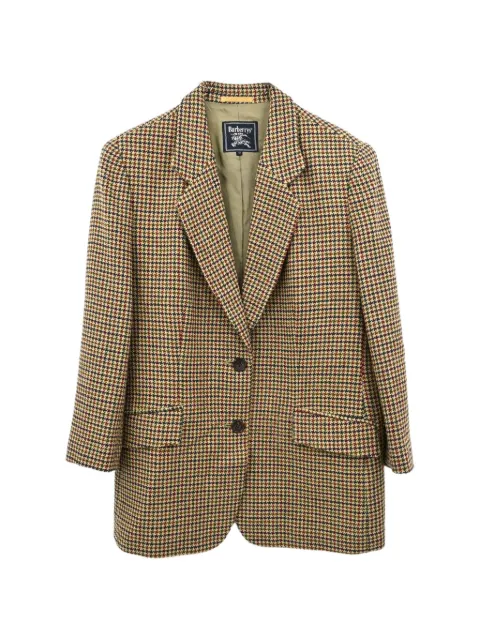 Burberry Pre-Owned veste boutonnée à motif pied-de-poule