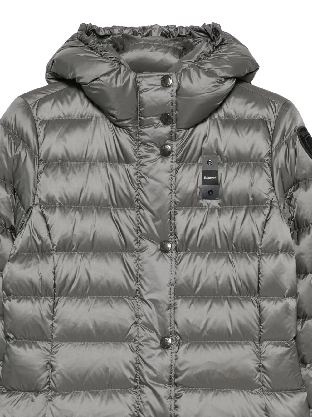 Blauer Anita quilted hooded coat Grijs