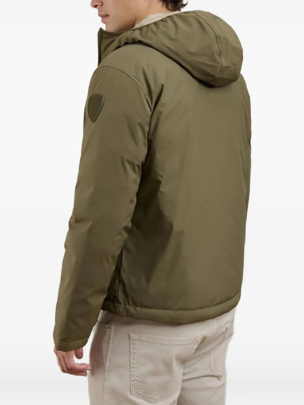 Blauer Ballard reversible hooded jacket Groen