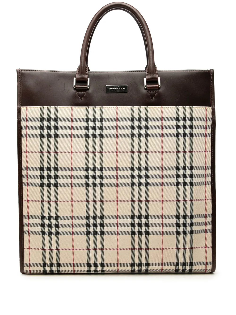 Burberry Pre-Owned 2000-2017 House Check Canvas tote bag - Nude