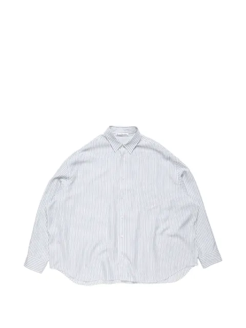 Acne Studios camisa con rayas estampadas y parche del logo