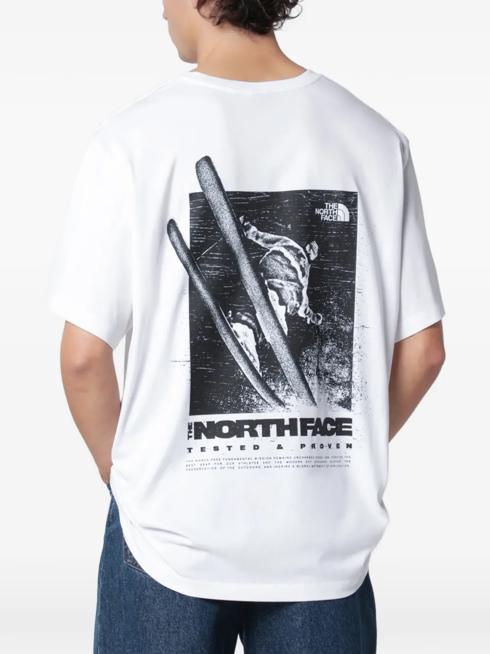 The North Face Tested And Proven relaxed short-sleeve T-shirt Wit