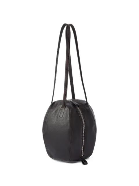 LEMAIRE small Helmet Hobo bag in grained paper-lux leather