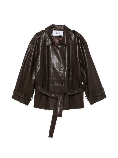 Eleh double-breasted belted jacket