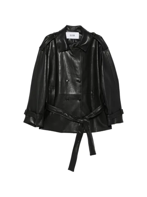 Eleh belted double-breasted jacket