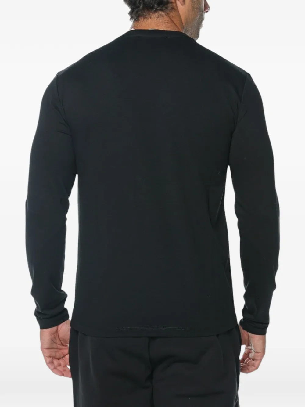 Trussardi logo-detail long-sleeve T-shirt Zwart