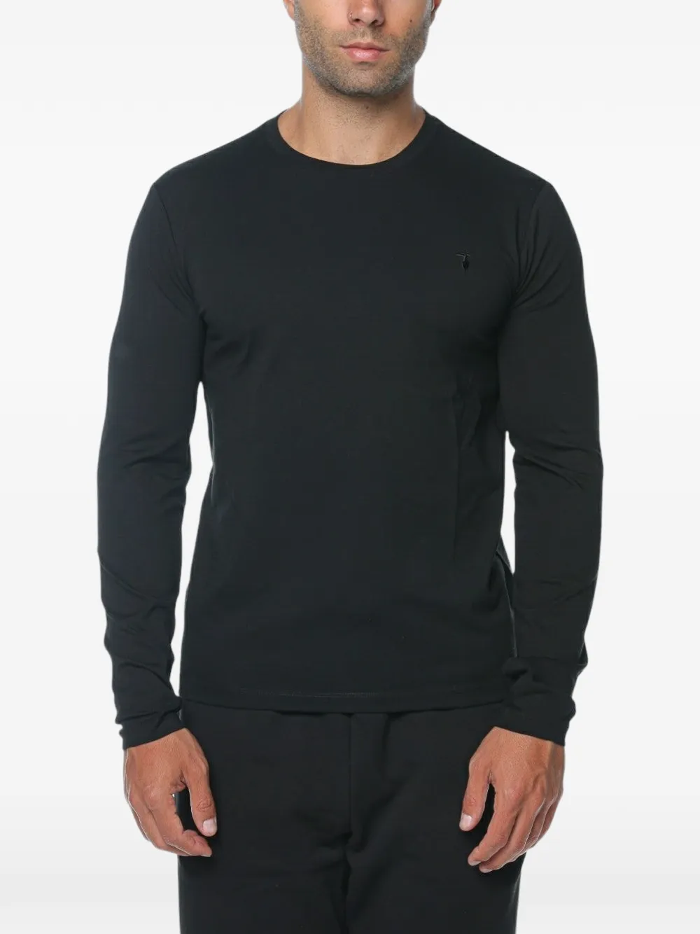 Trussardi logo-detail long-sleeve T-shirt | Black | Image 1