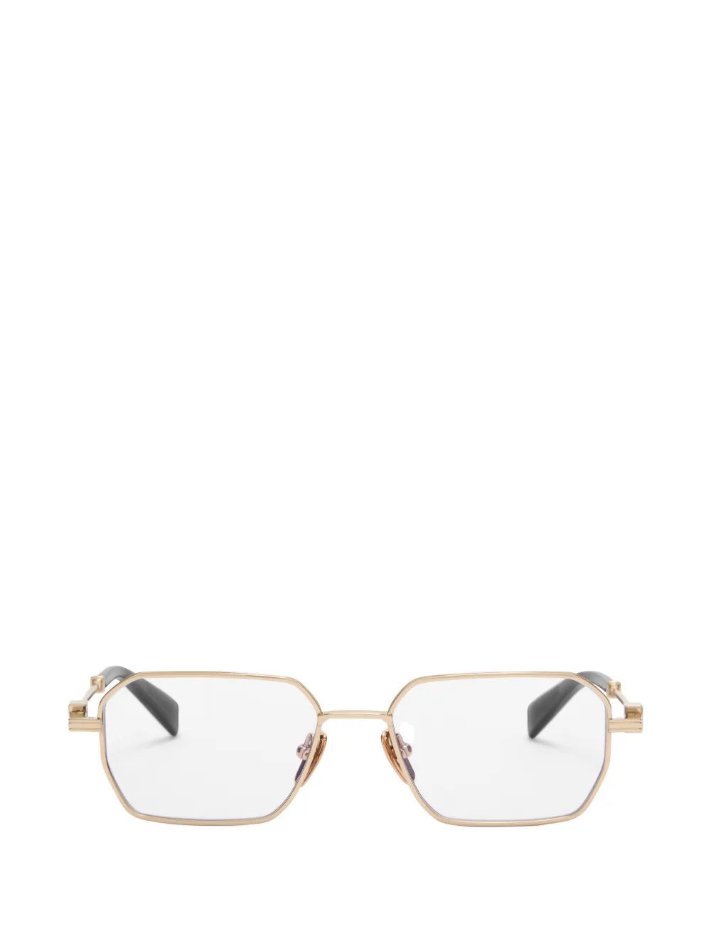 Balmain Eyewear geometric-frame glasses Goud