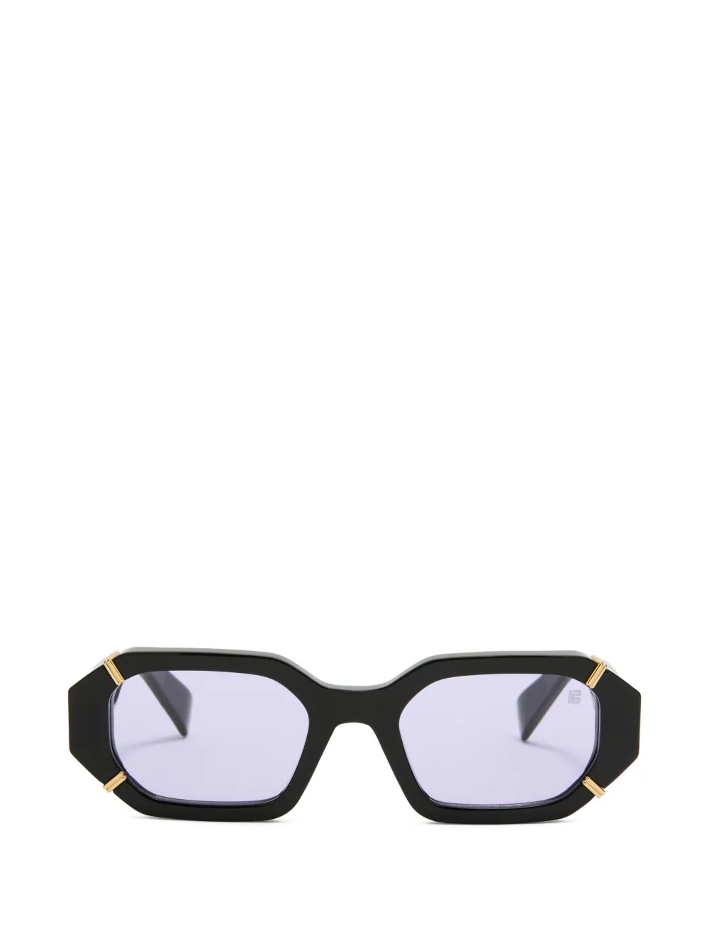 Balmain Eyewear Emblem geometric-frame sunglasses Zwart