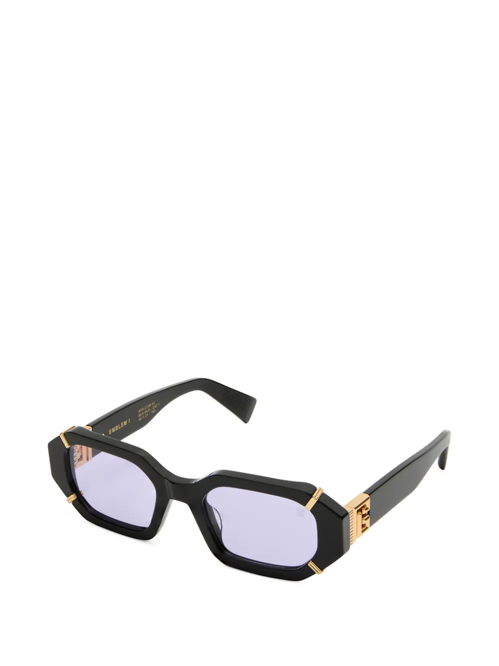 Balmain Eyewear Emblem geometric-frame sunglasses Zwart