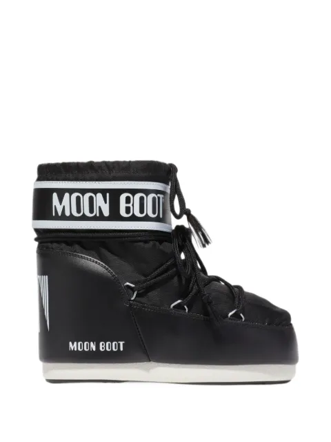 Moon Boot Icon Low black nylon boots