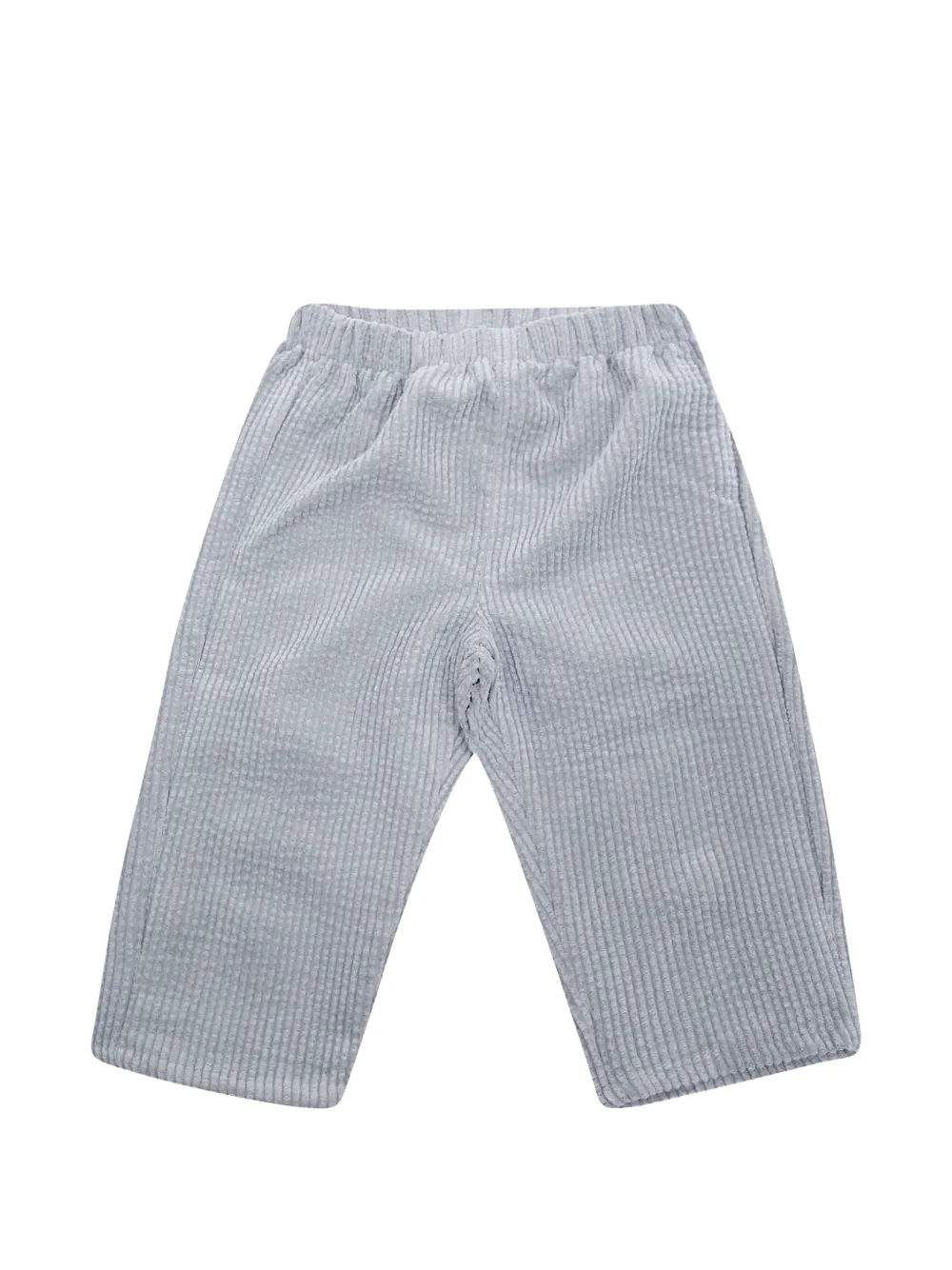 TEDDY & MINOU ribbed-knit track pants Grijs