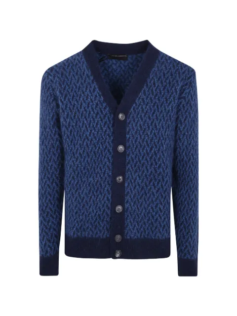 Filippo De Laurentiis cardigan en laine à motif géométrique